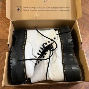 White Doc Martens.